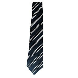 Feraricci Black Necktie‎ White Striped Business Career Professional